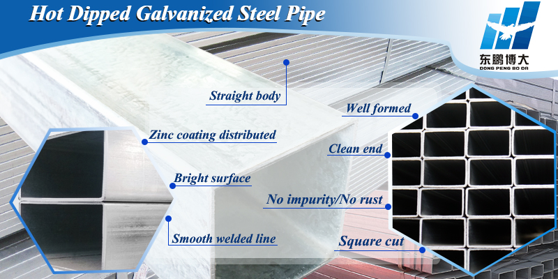 Galvanized Rectangular and Square Steel Tube